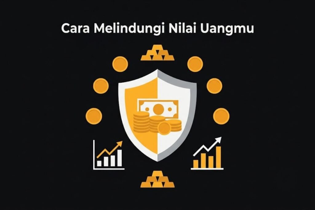 Ilustrasi cara melindungi nilai uang dari inflasi lewat instrumen investasi