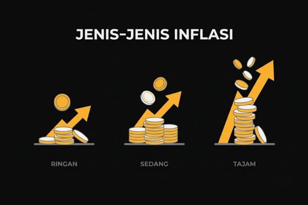 Ilustrasi jenis-jenis inflasi berdasarkan tingkat kenaikan harga