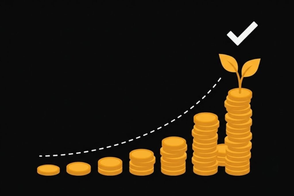 Ilustrasi kesimpulan pentingnya memulai investasi lebih awal demi bunga majemuk
