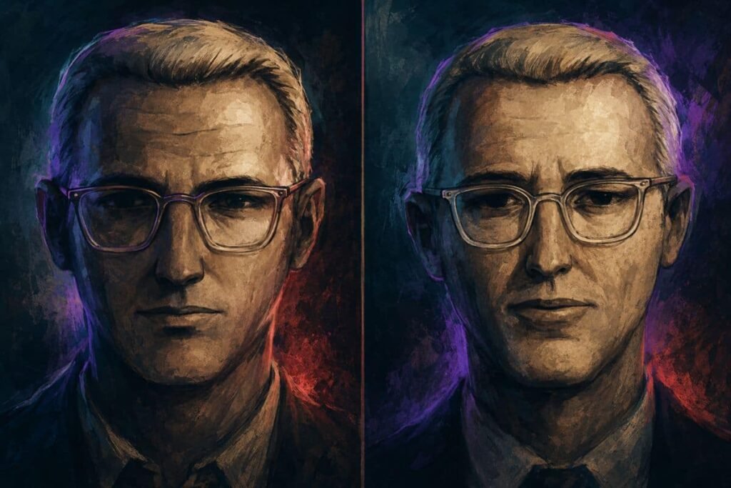 Sketsa wajah atau ilustrasi komposit tersangka utama dalam investigasi kasus misteri Zodiac Killer.