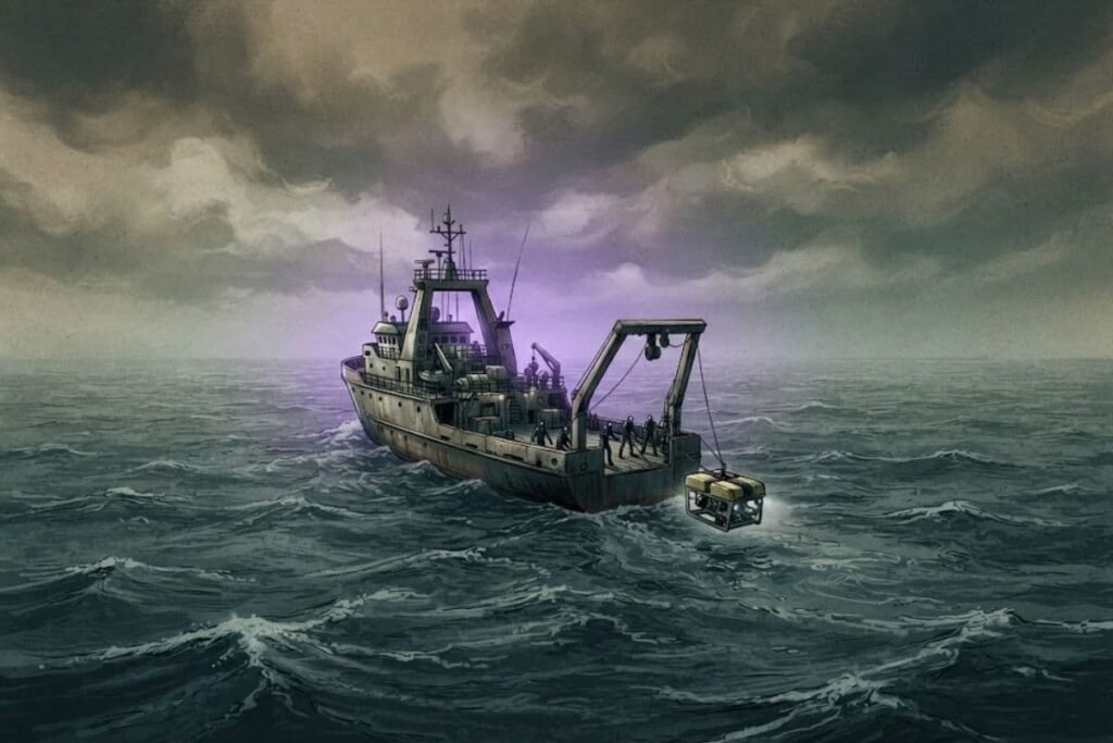 Kapal tim pencari dan penyelamat menyisir lautan berhalimun dalam misi pencarian bangkai pesawat MH370.