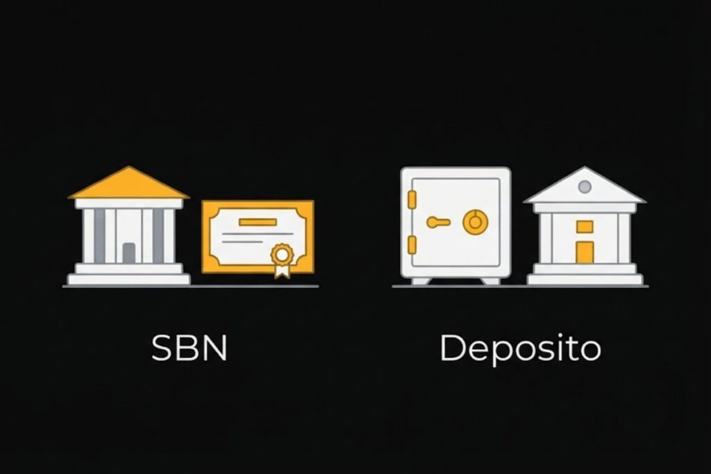 Ilustrasi perbandingan SBN dan deposito sebagai pilihan investasi aman